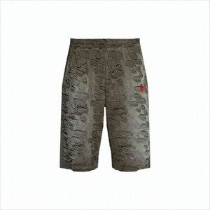 Diesel Distressed Brown Cotton Shorts With Relaxed Fit - NWT